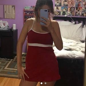 Brandy red mini dress